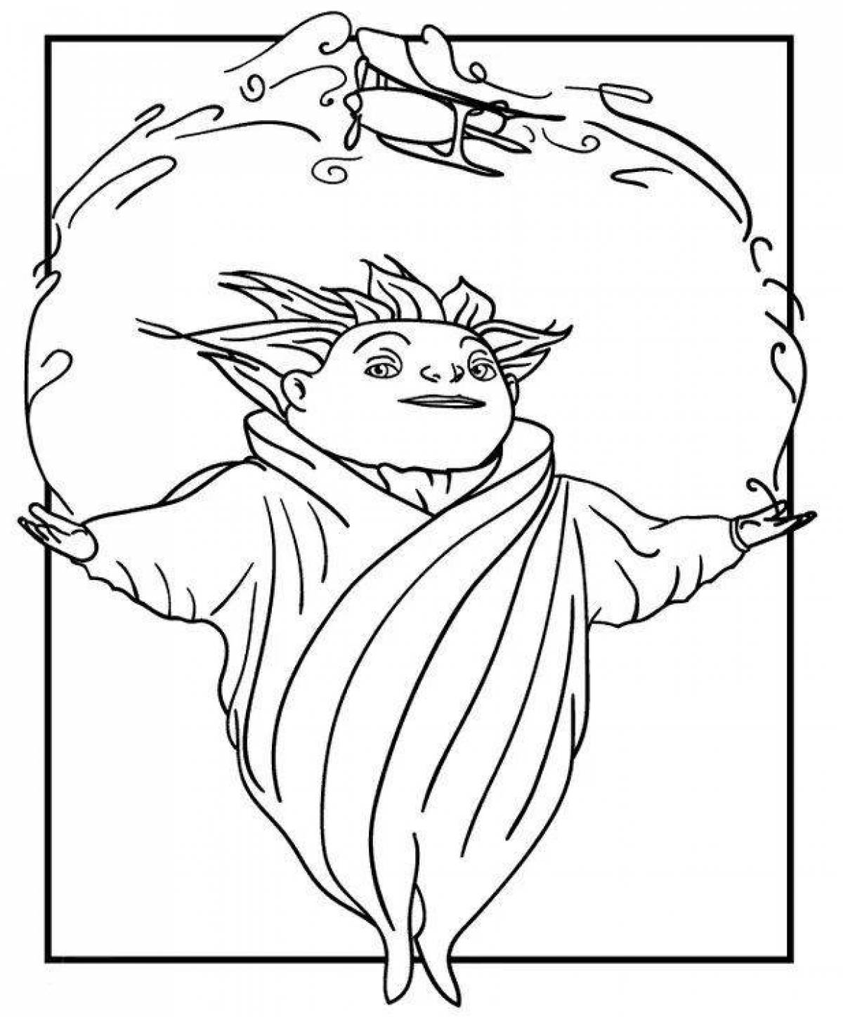 Coloring page charming sandman