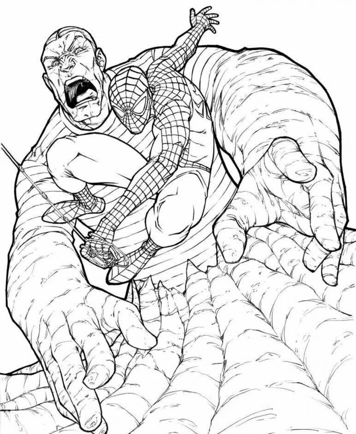 Rampant sandman coloring page