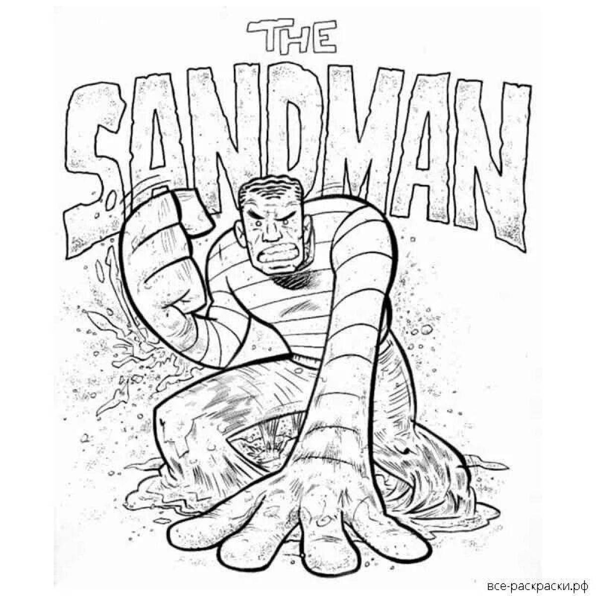 Coloring page elegant sandman