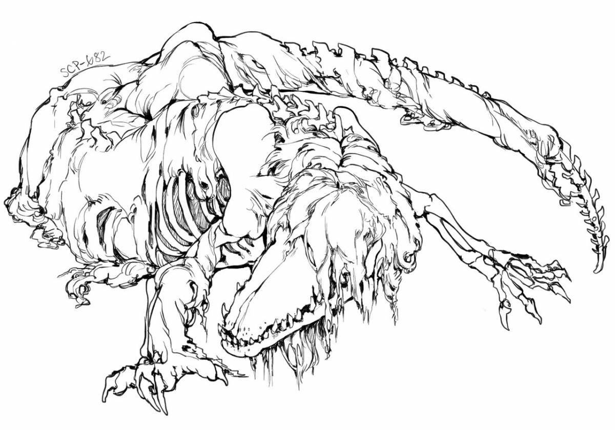 Isipi monster coloring page