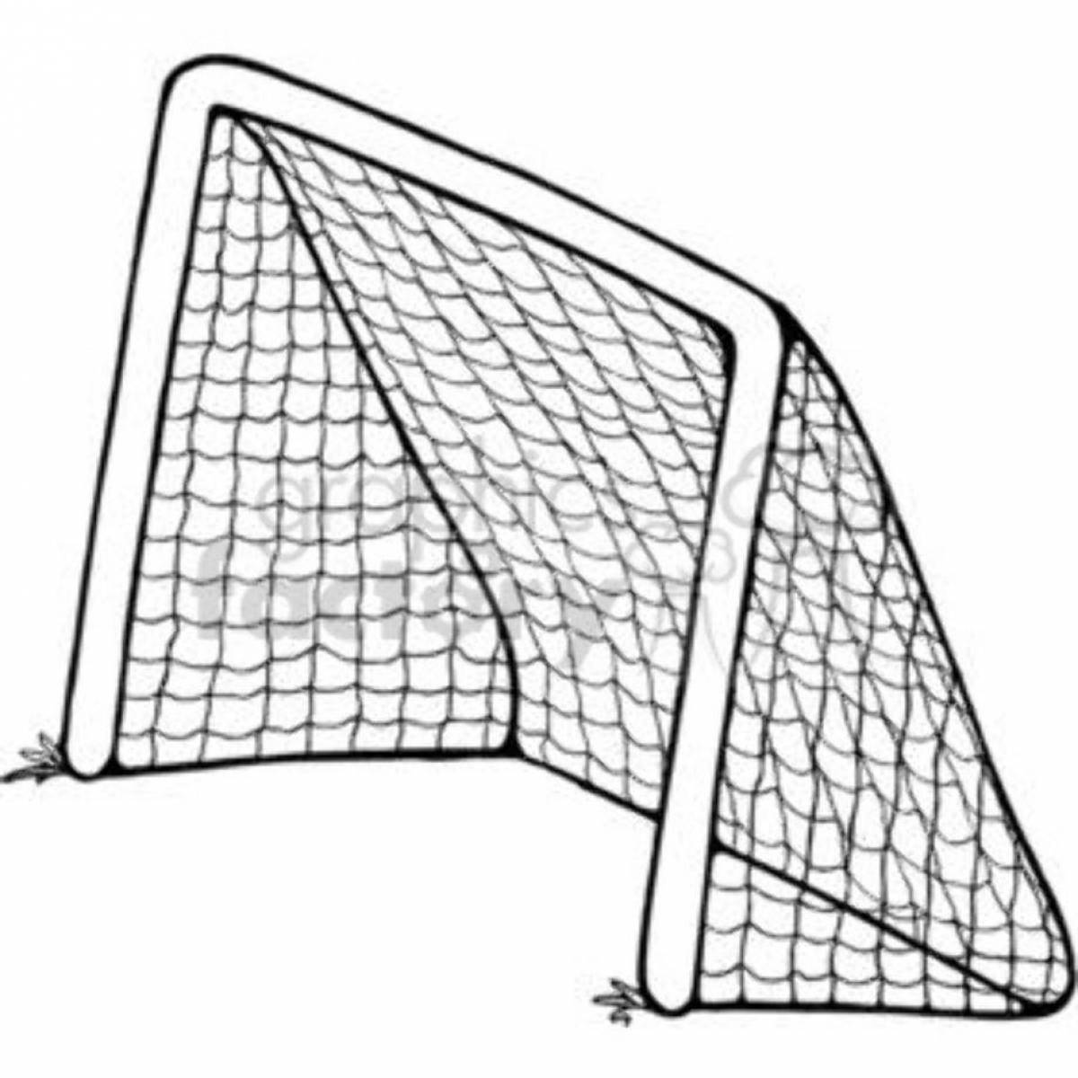 Great football goal coloring book