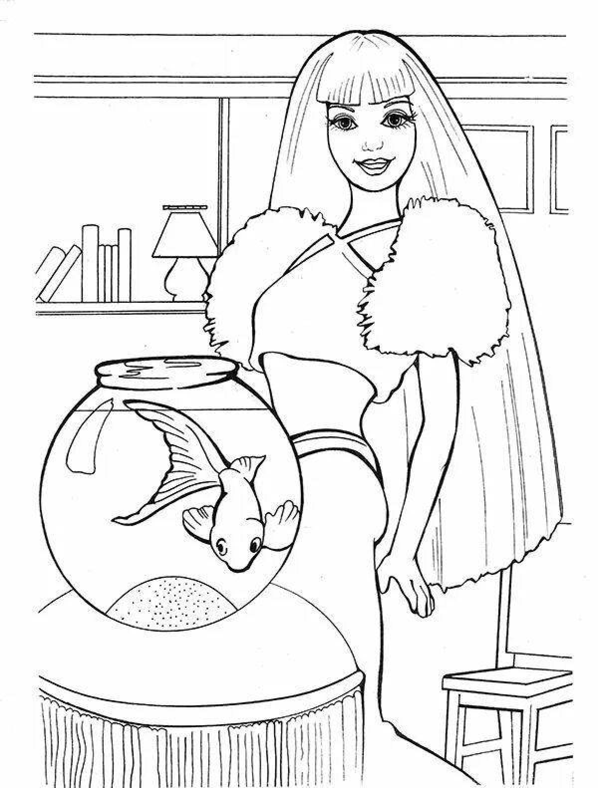Coloring page adorable daddy's daughters