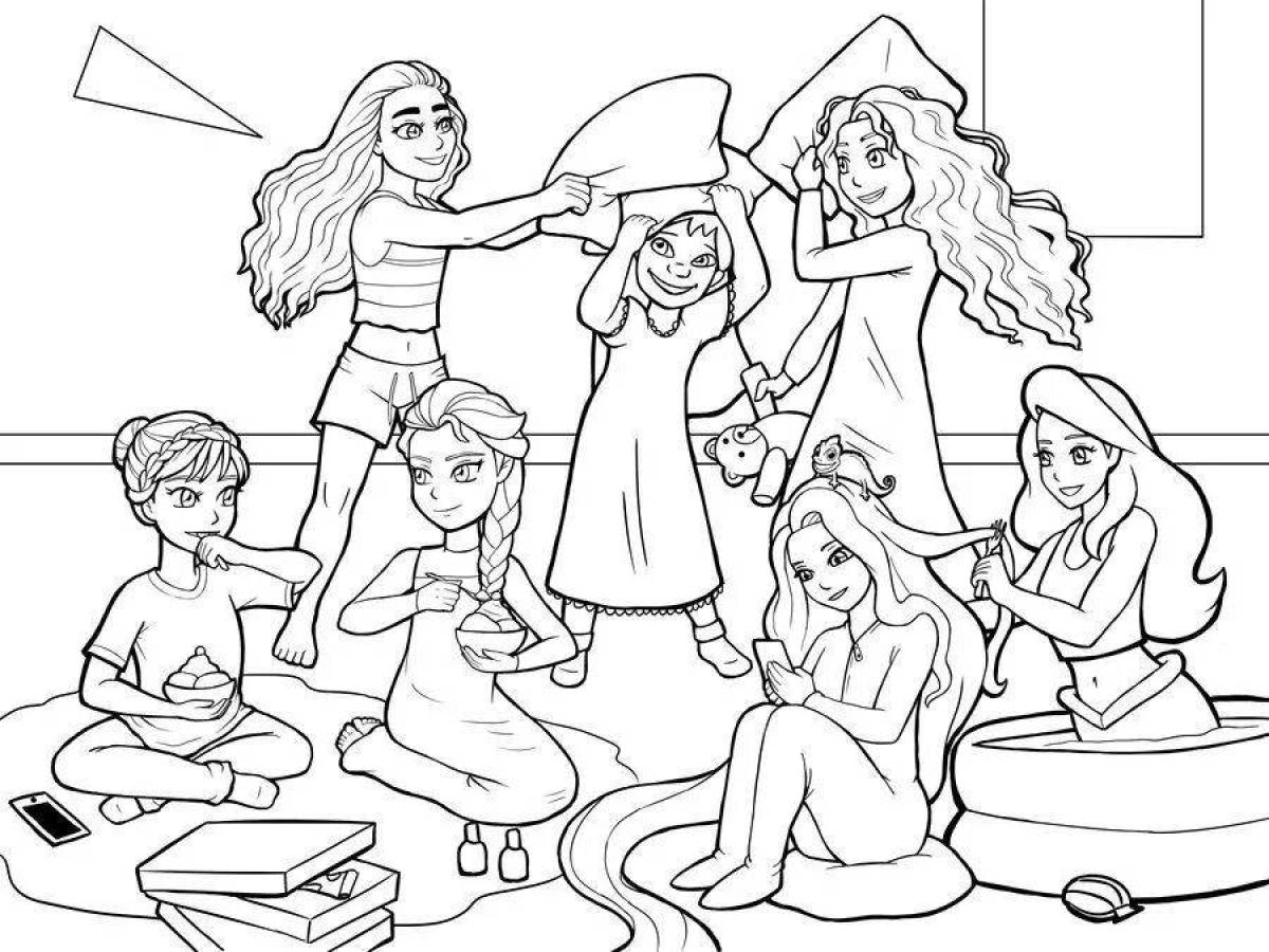 Glorious father's daughter coloring page