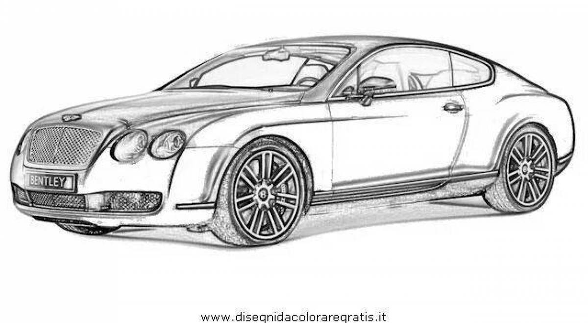 Раскраска majestic bentley car