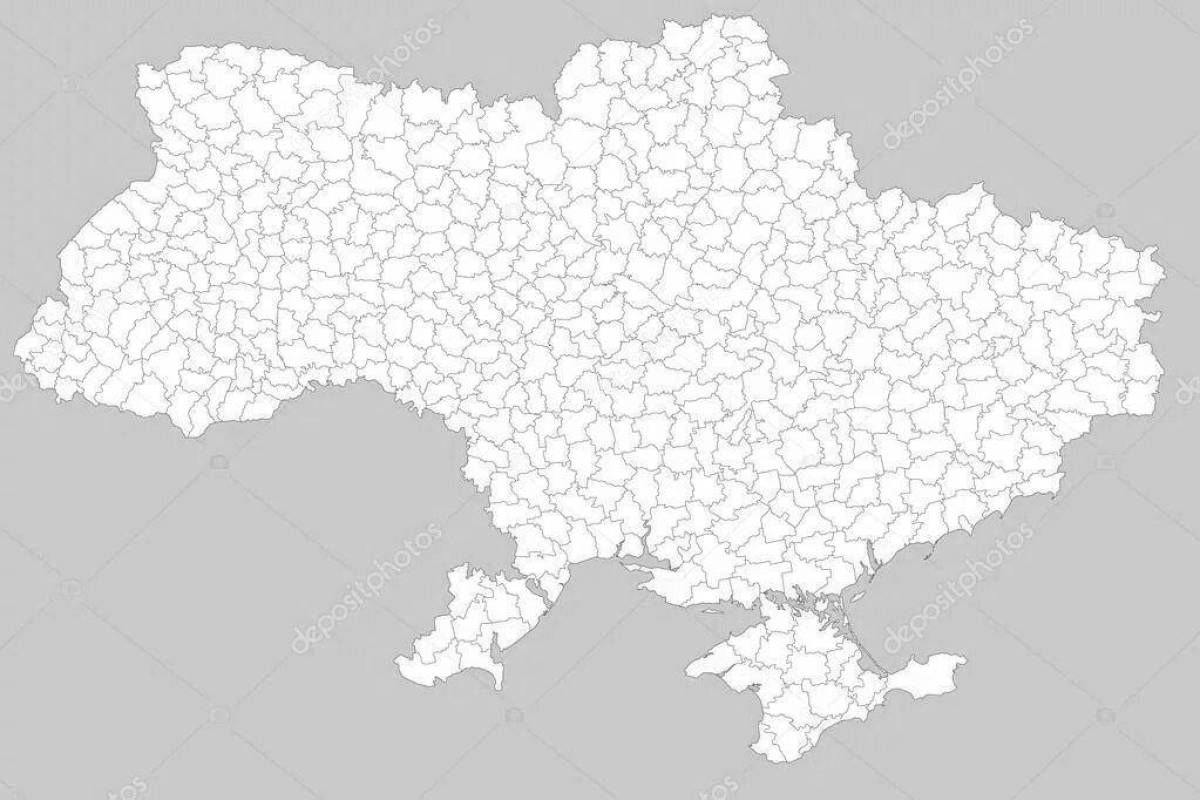 Accurate map of ukraine