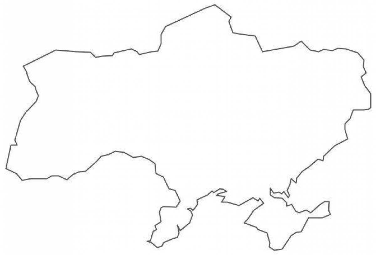 Inviting map of ukraine