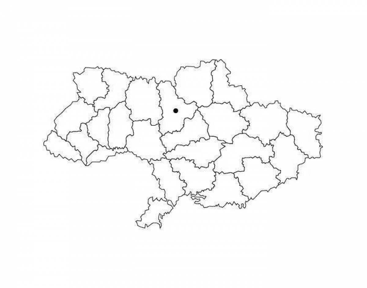 Exquisite map of ukraine