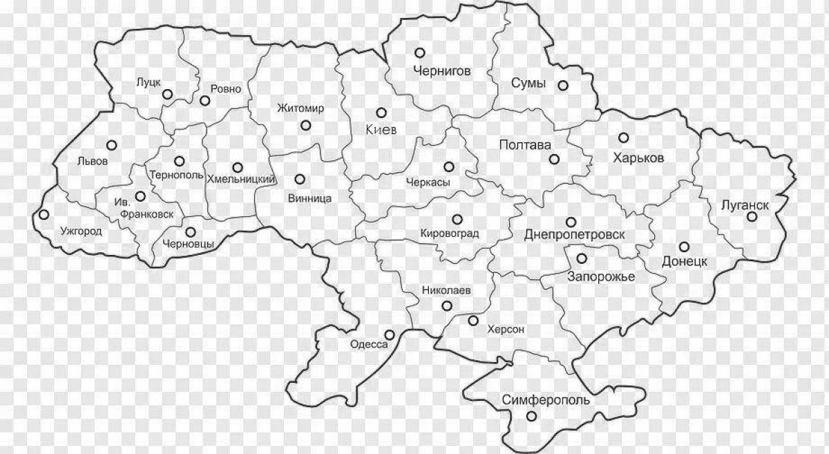 Photo Great map of ukraine