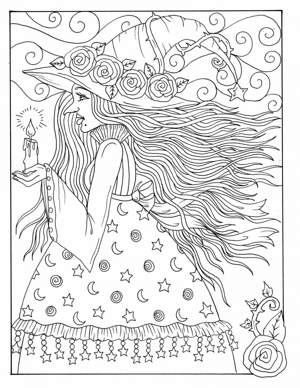 Fantastic Christmas magic coloring book