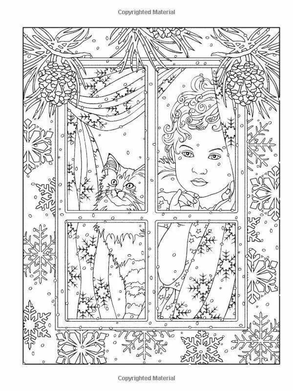 Fabulous Christmas magic coloring book