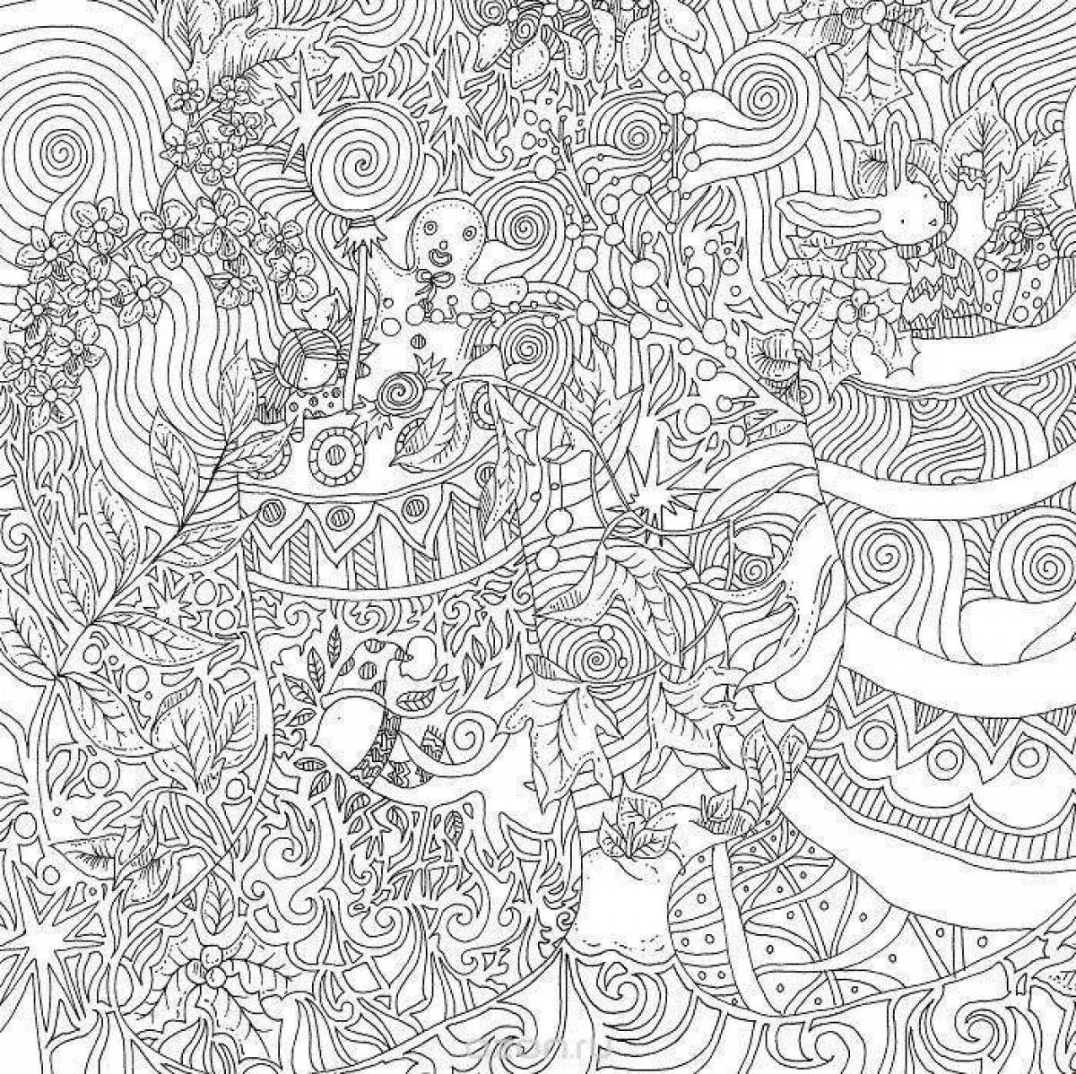 Dreamy christmas magic coloring book