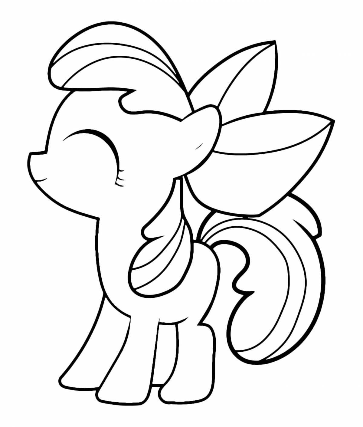 Charming coloring apple bloom