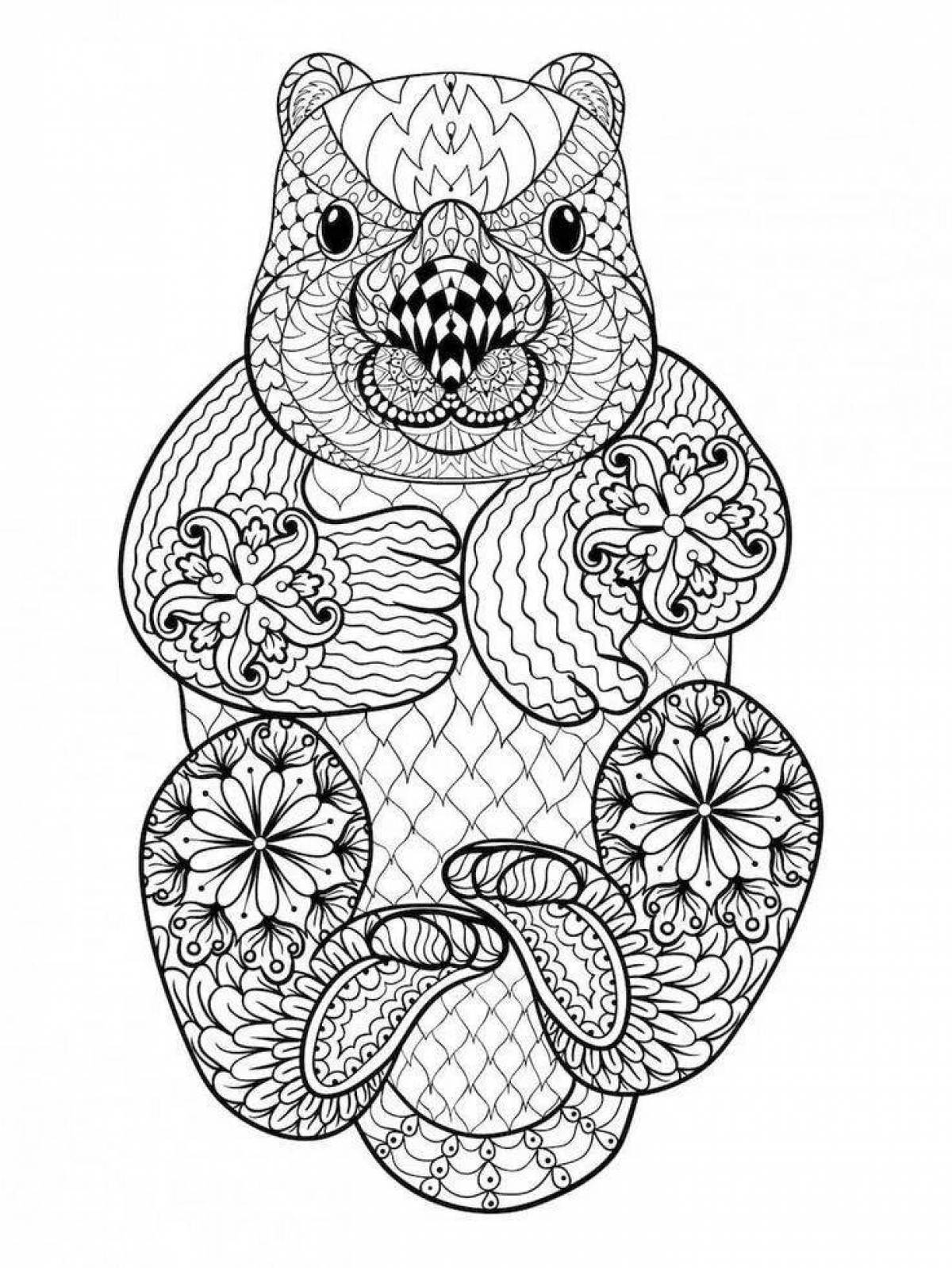 Glorious coloring hamster antistress