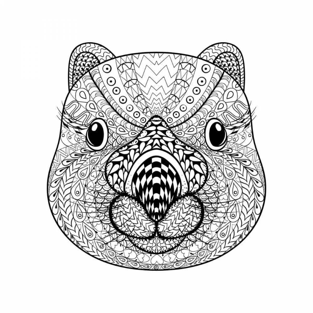 Harmonious coloring hamster antistress