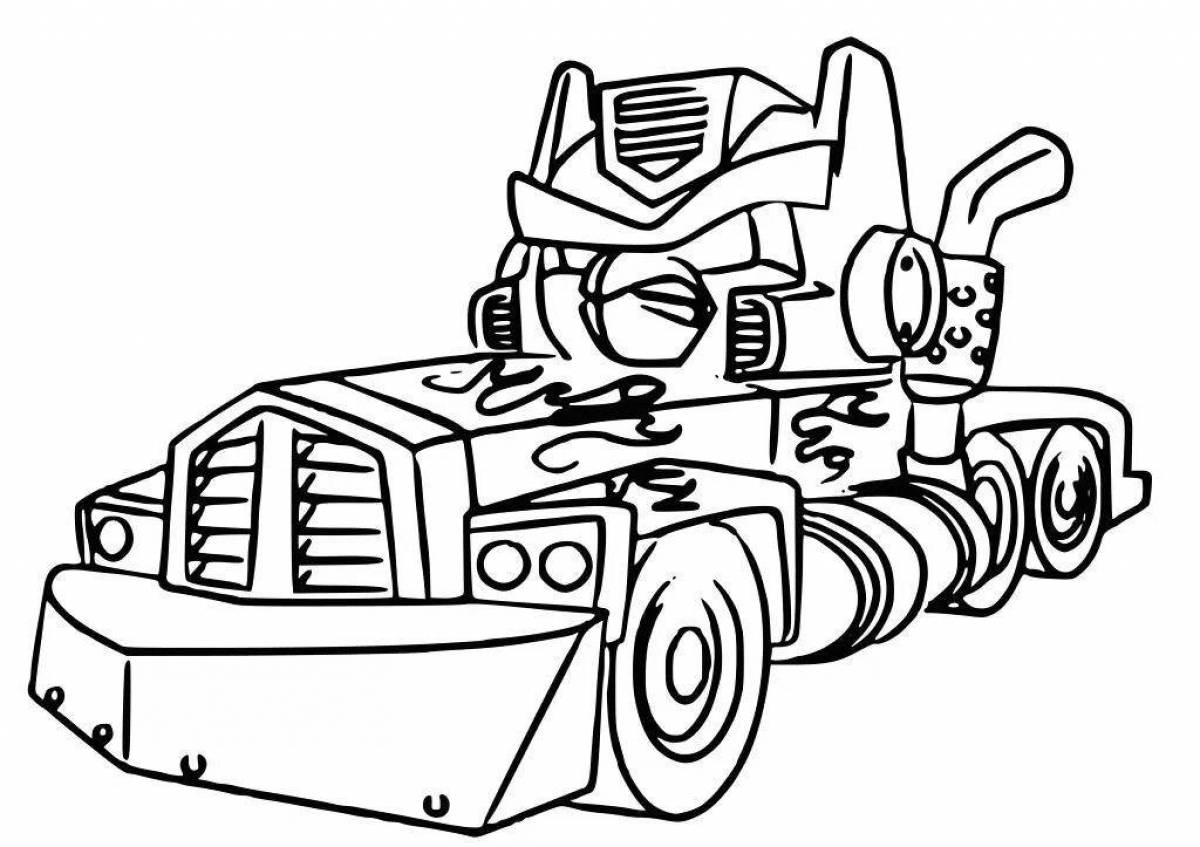 Grand Transformer Coloring Page