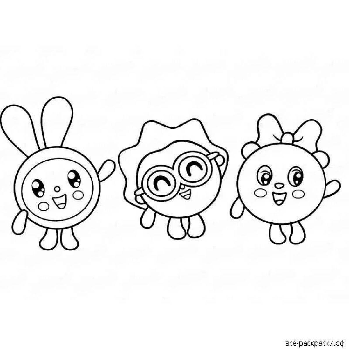 Cute panda cub coloring book
