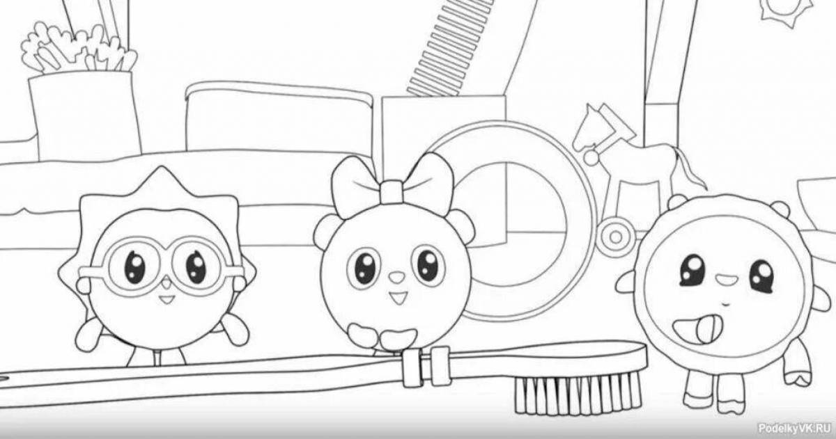 Cozy panda cub coloring book