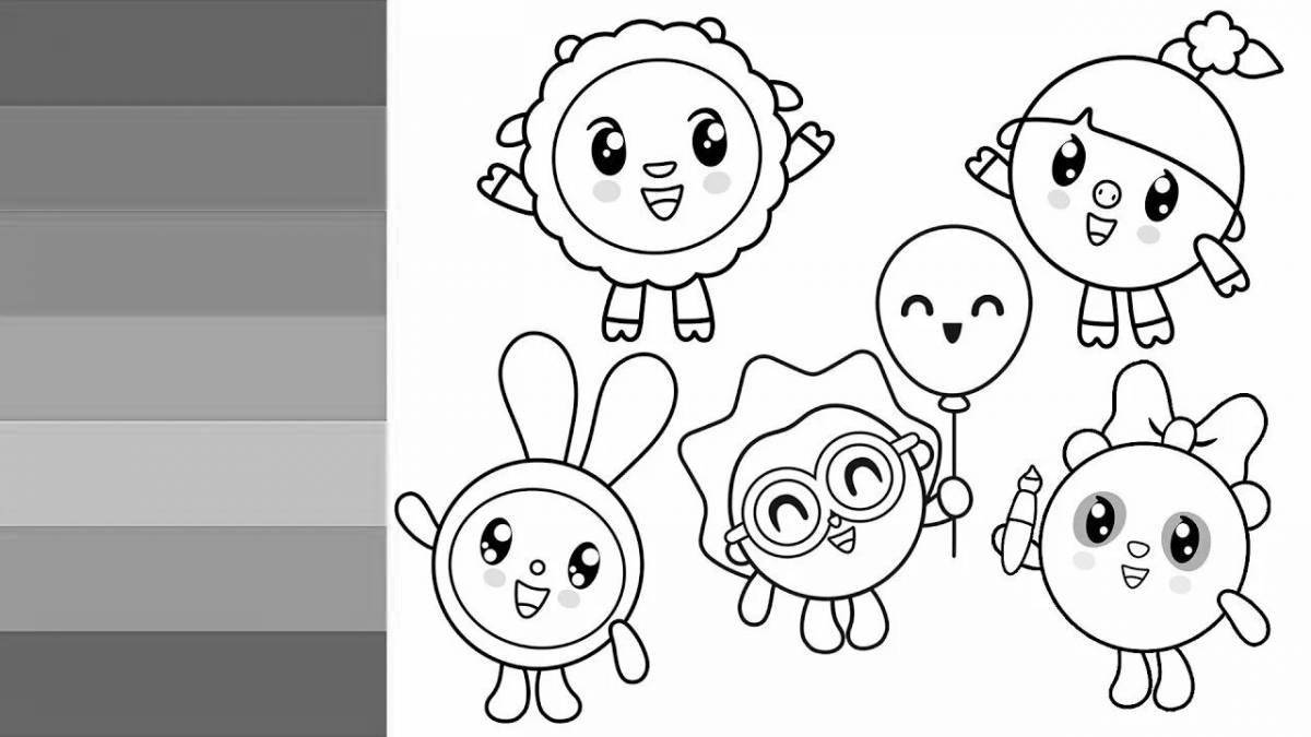 Adorable panda cub coloring book