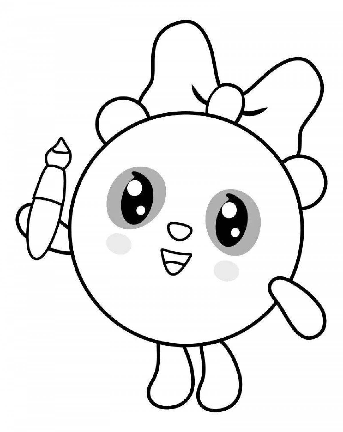 Love coloring panda cub