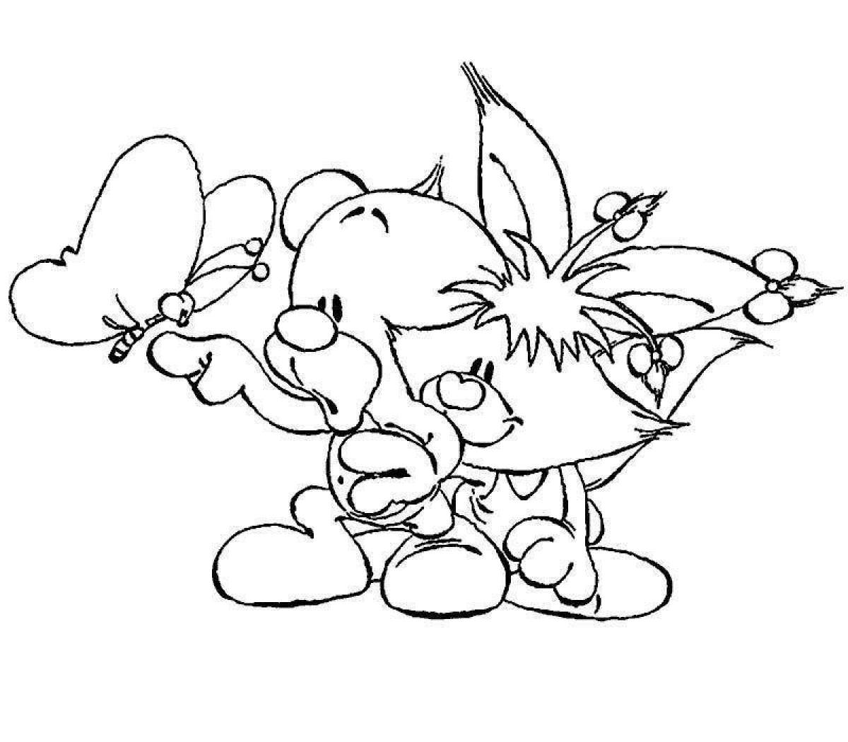 Fun hobby line coloring page