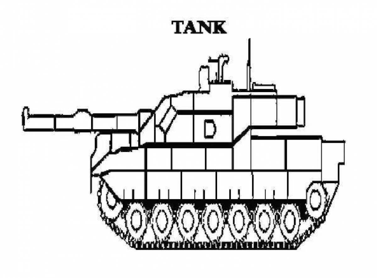 Эффектная раскраска карл танк