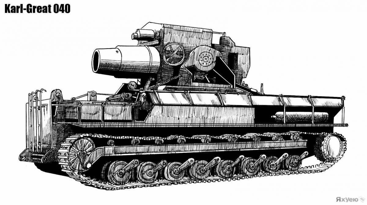 Creative coloring karl tank