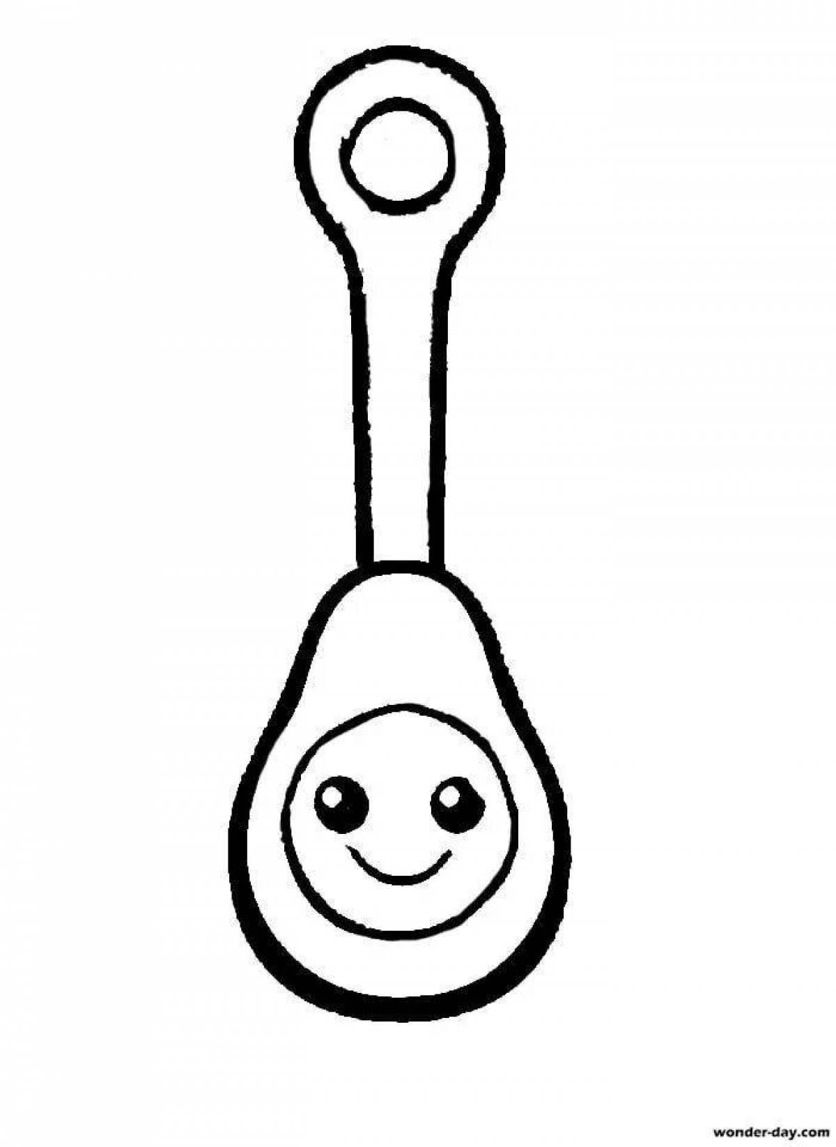 Раскраска «привлекательные застежки»