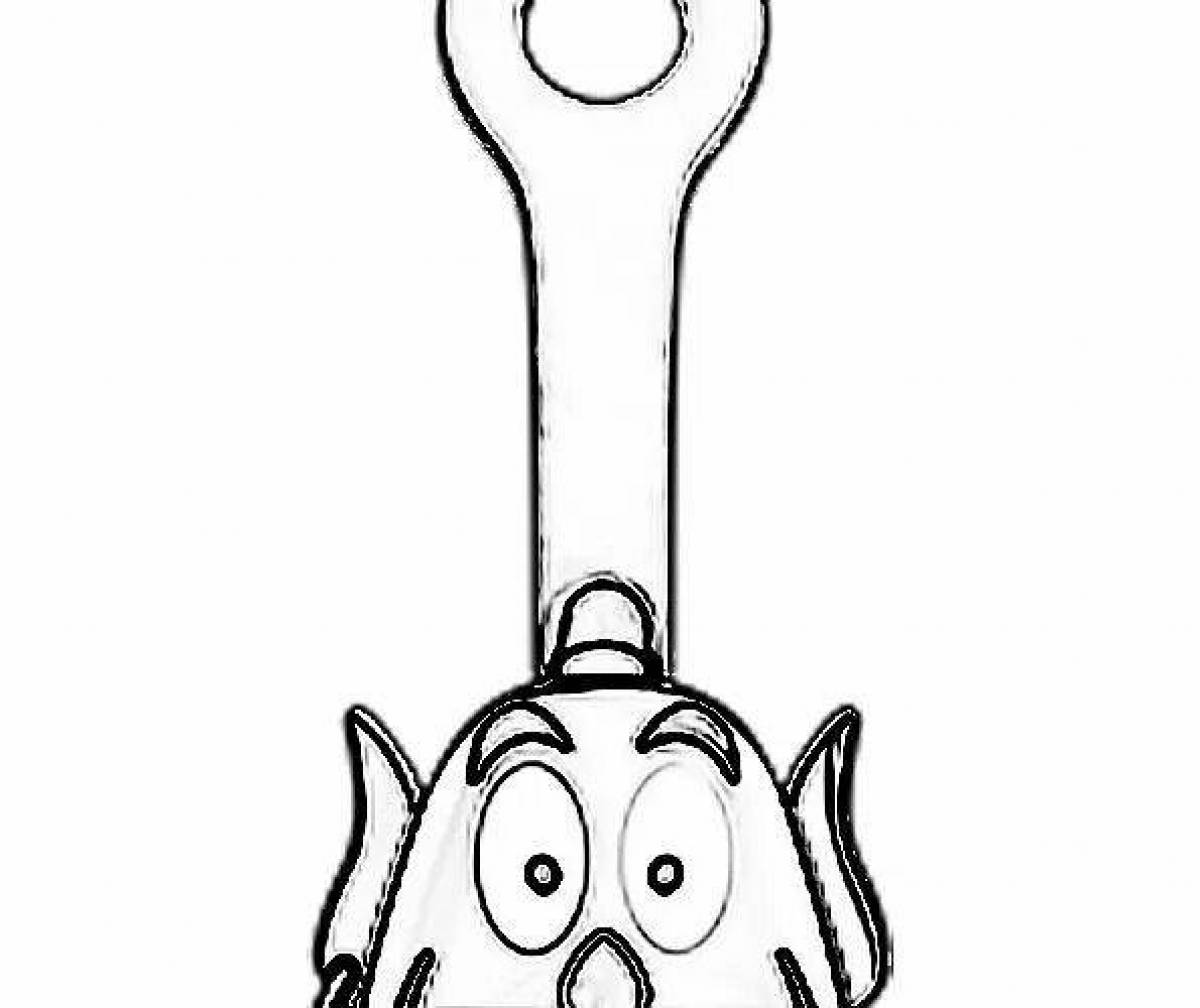 Анимированная страница раскраски креплений