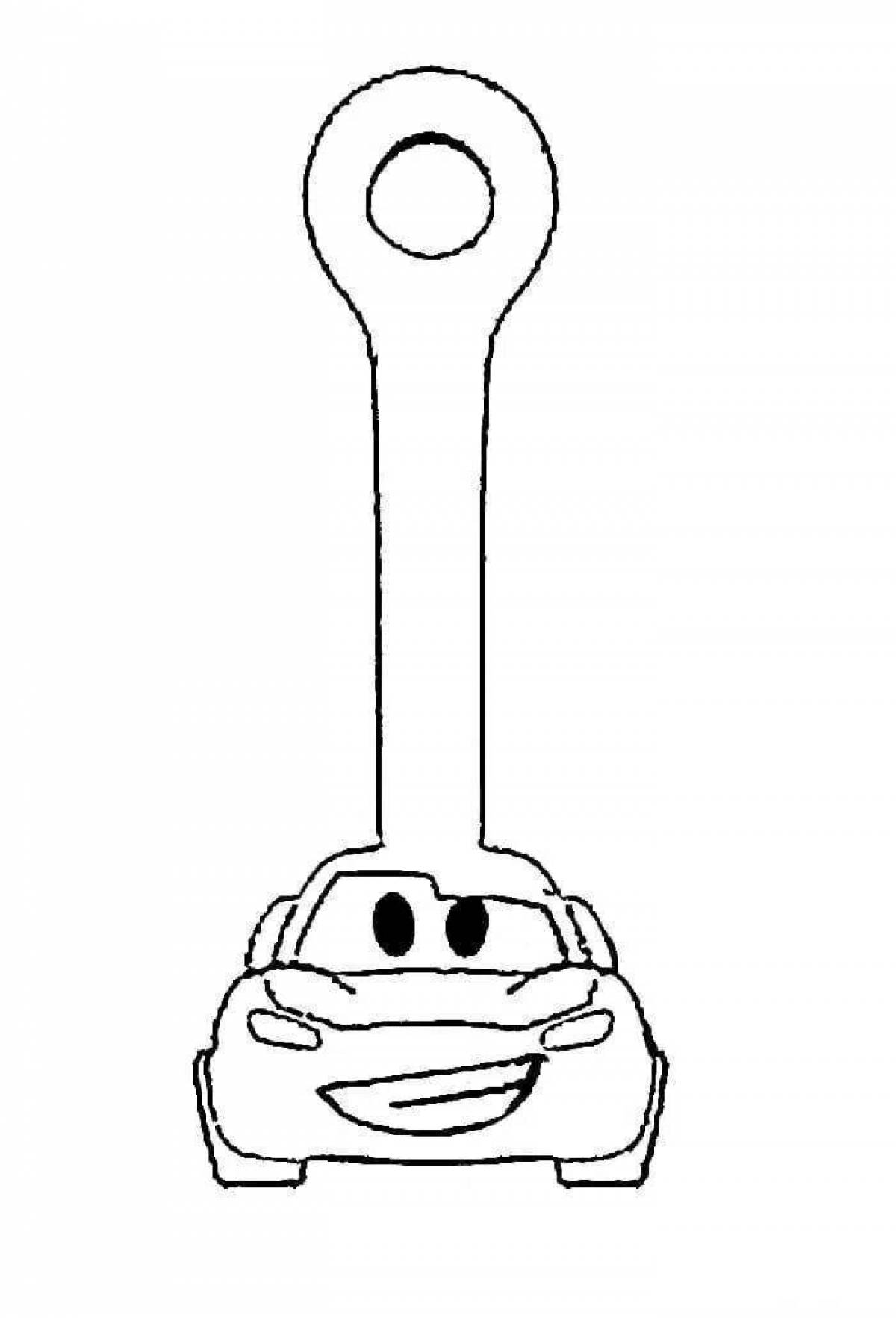 Color fasteners coloring page