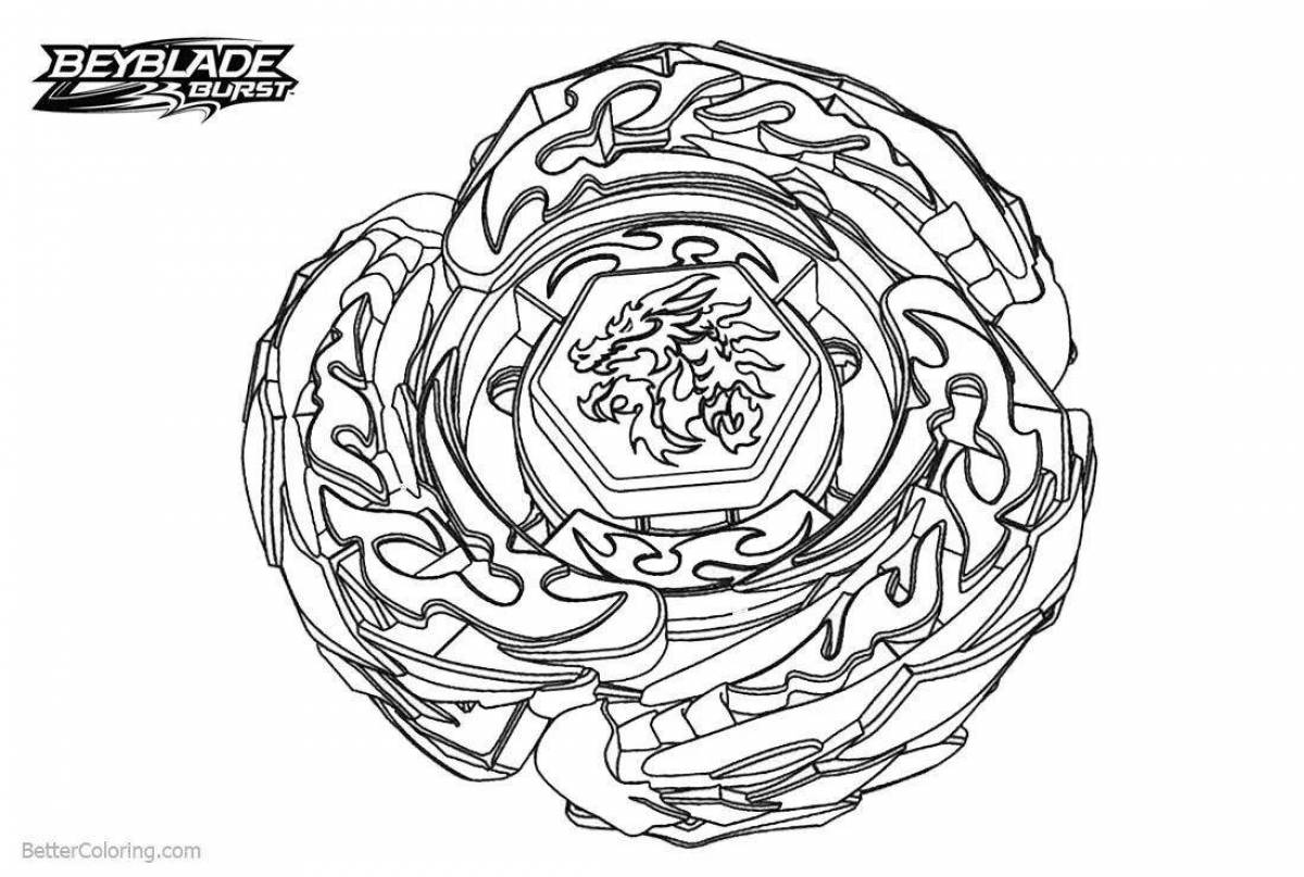 Beyblade burst coloring page