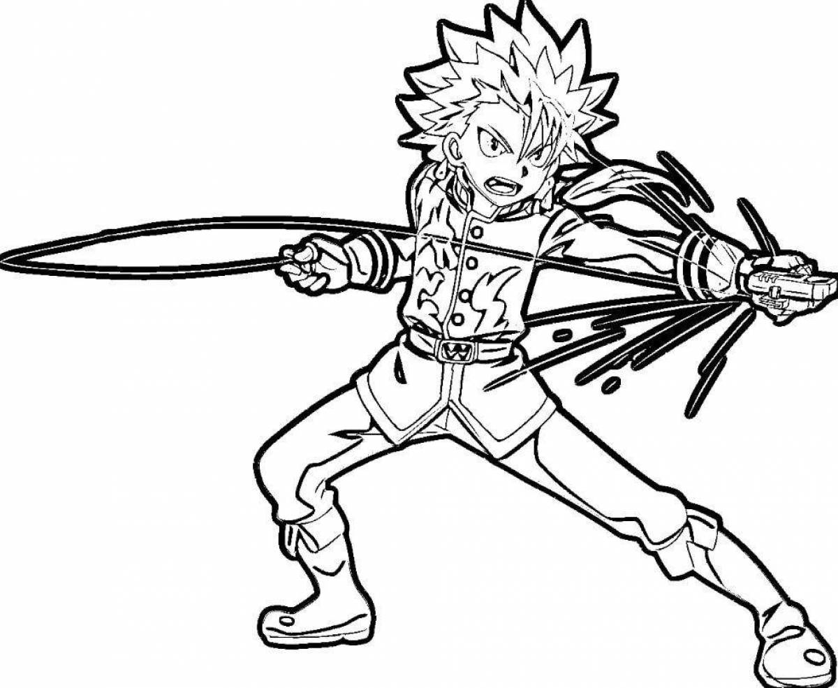 Beyblade burst dynamic coloring page
