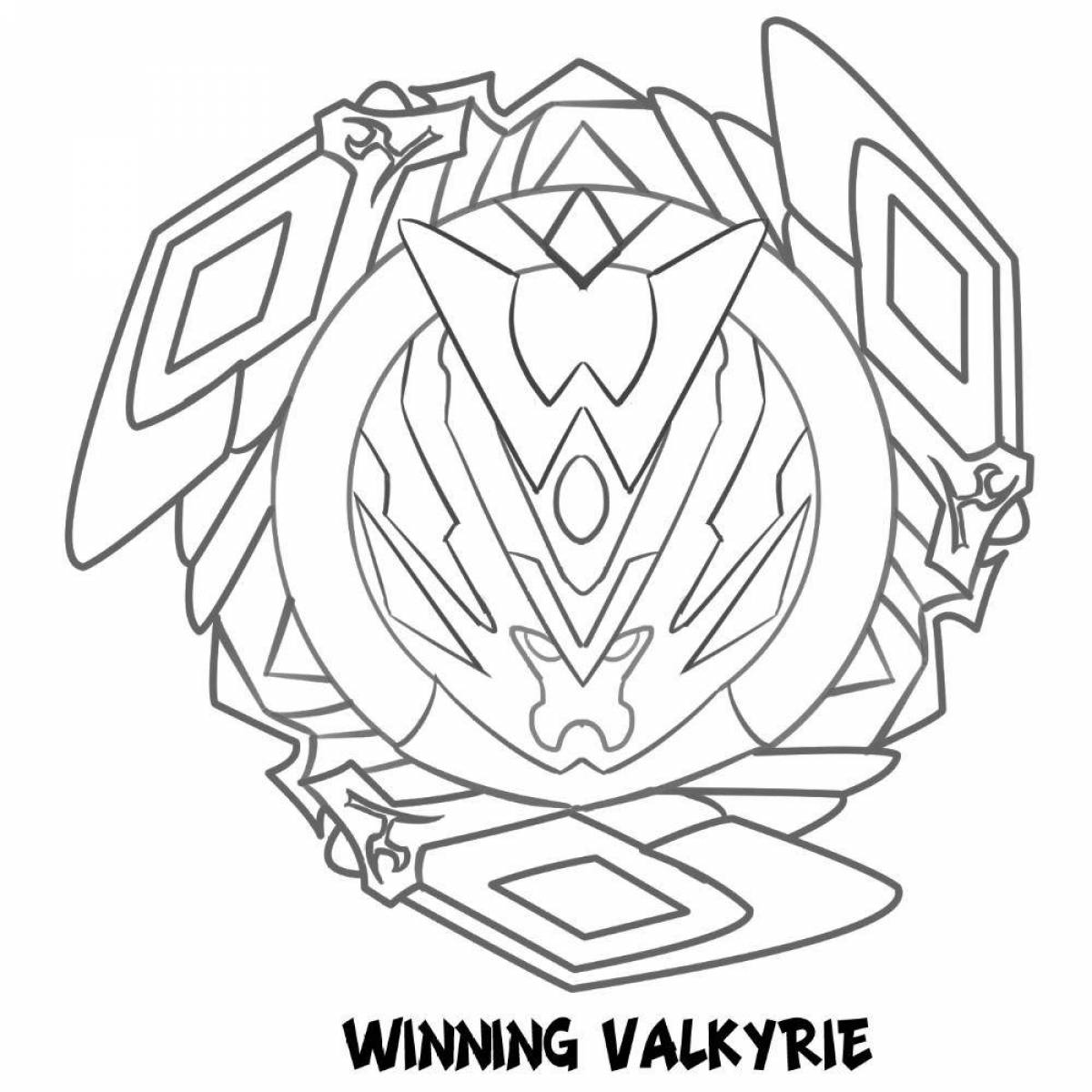 Живая страница раскраски beyblade burst