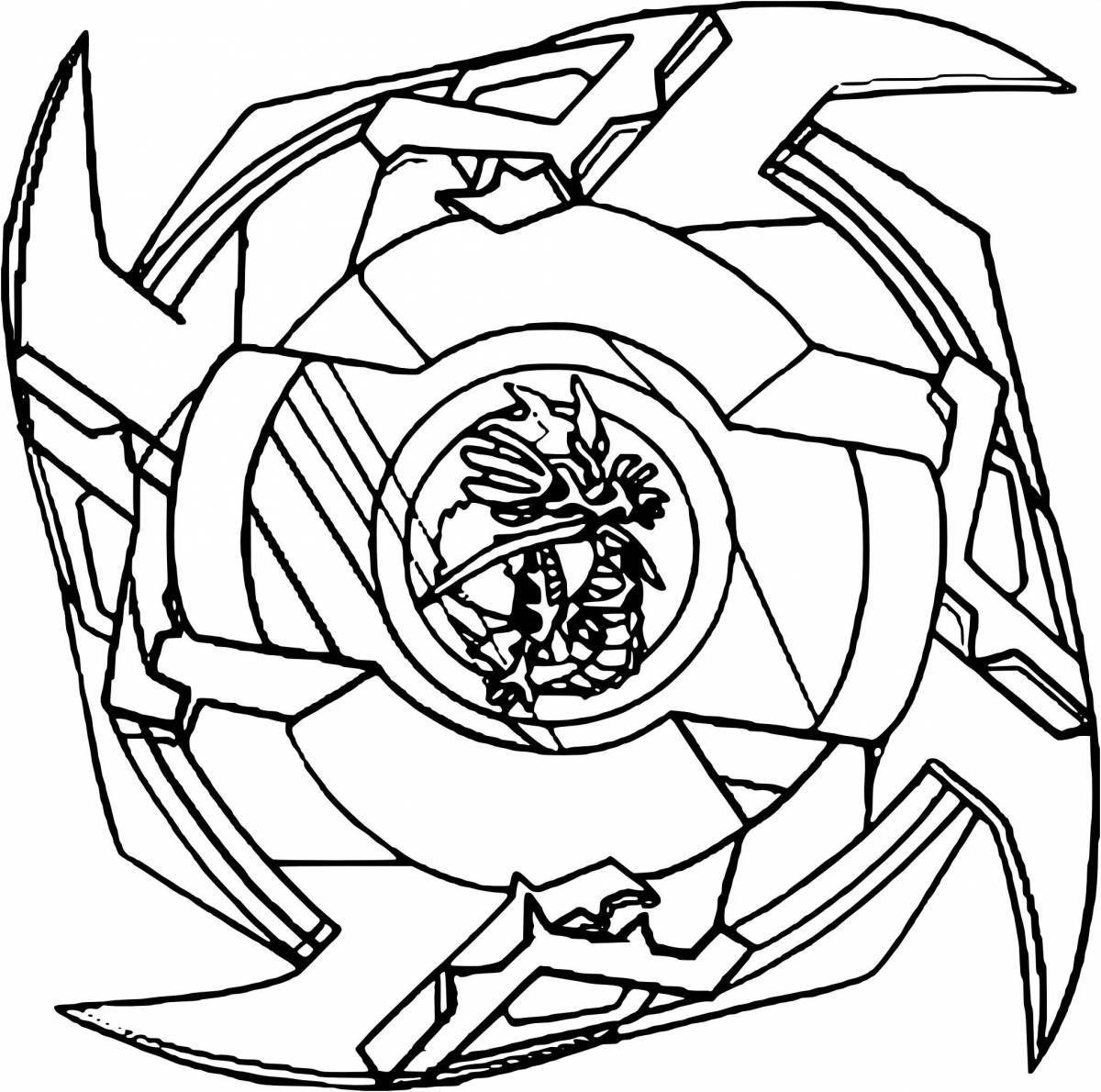 Beyblade burst inviting coloring page