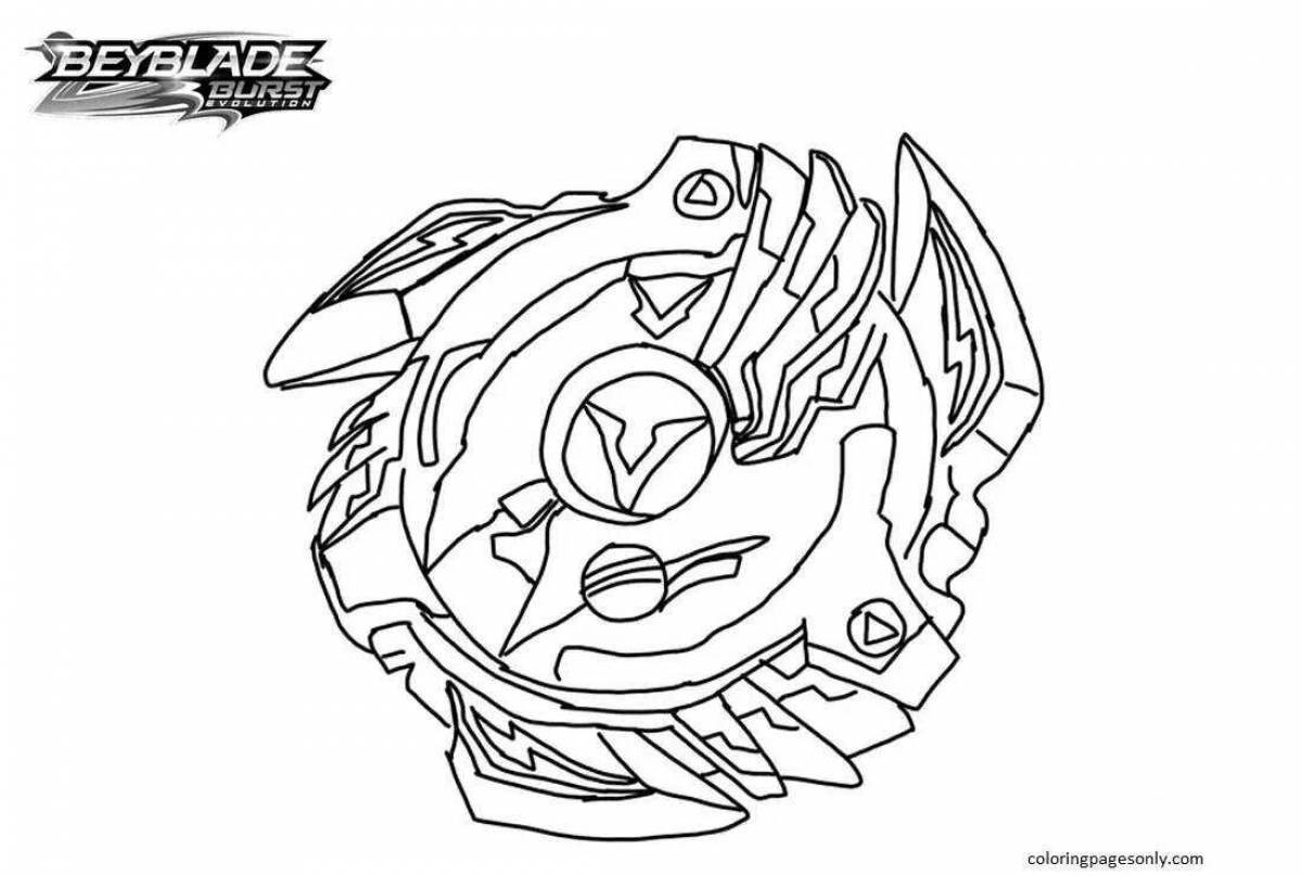 Charming beyblade burst coloring book