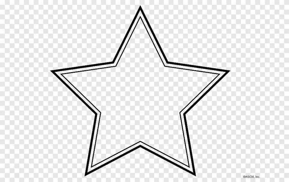 Coloring majestic military star