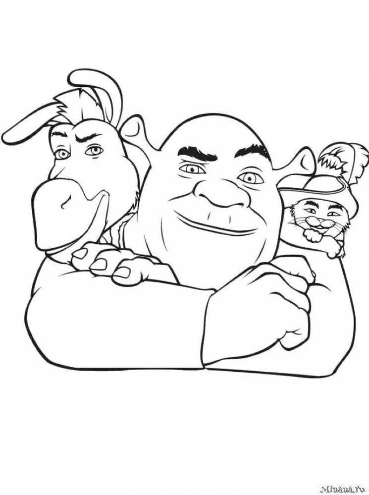 Great coloring shrek
