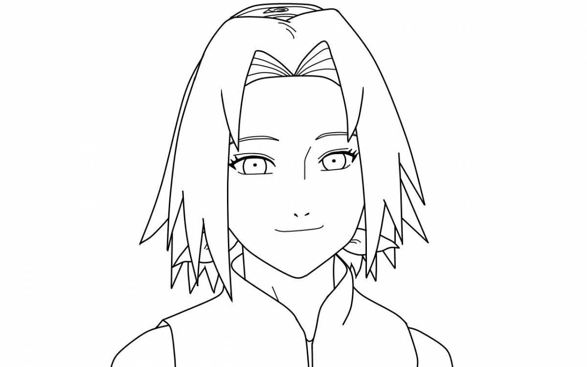 Coloring naruto sakura
