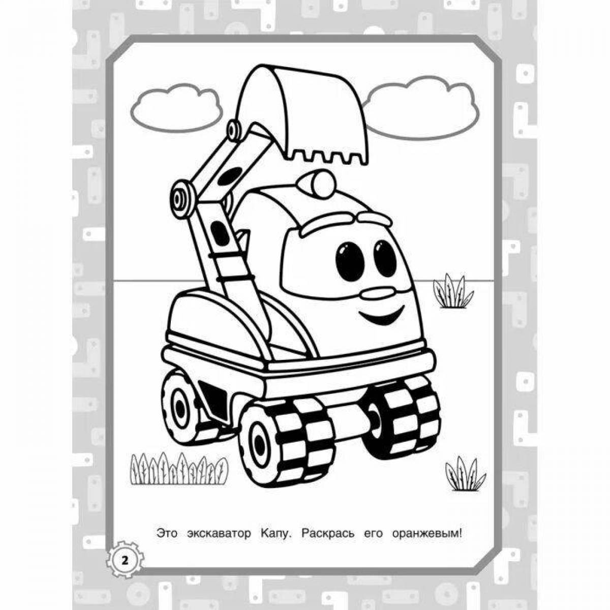 Lei truck bright coloring page