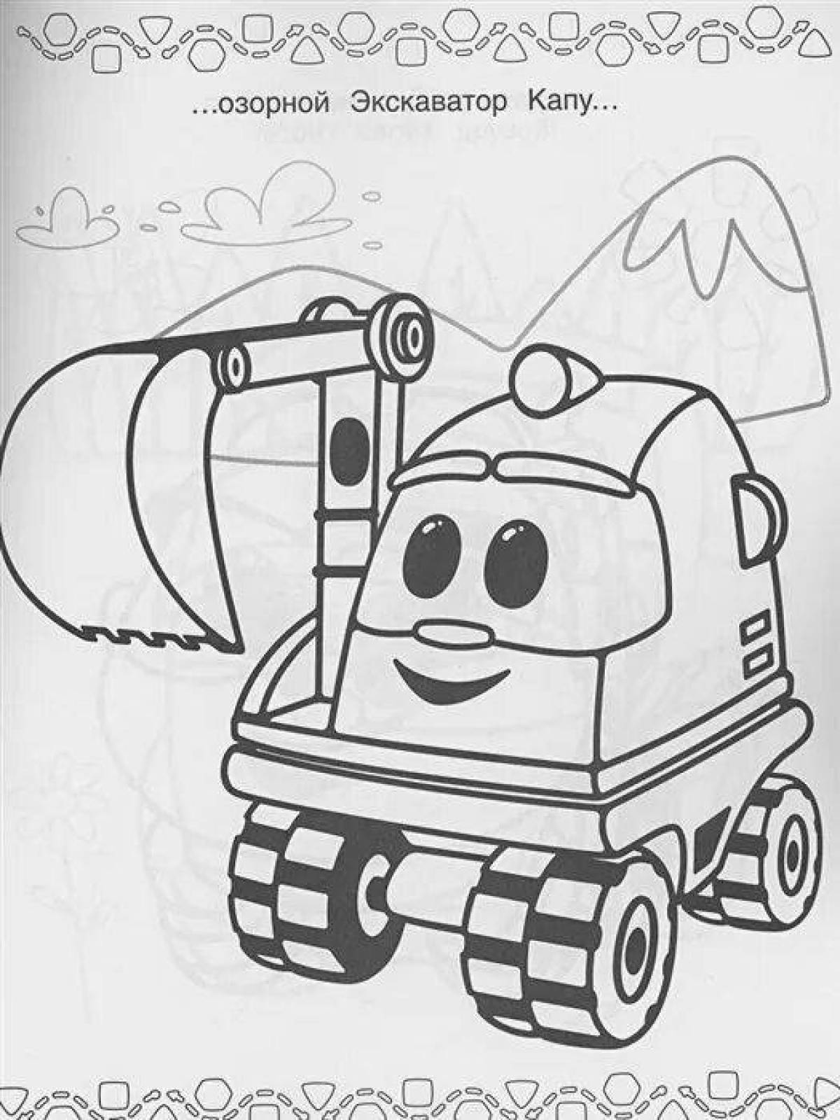 Live ley truck coloring book