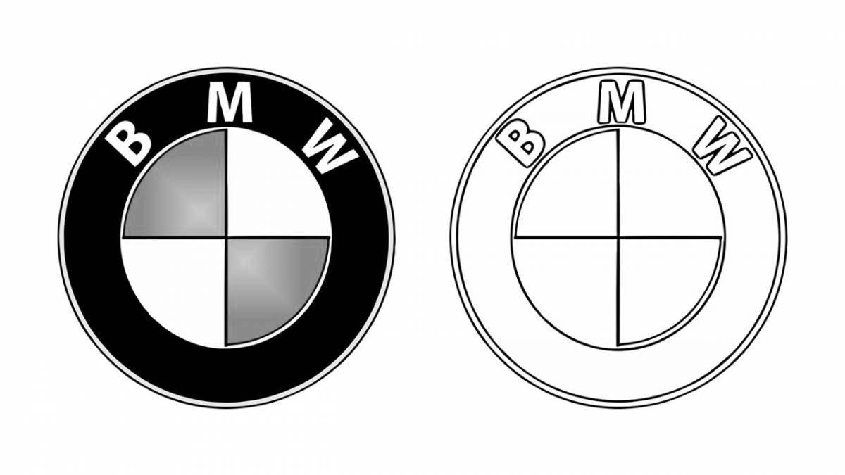 Charming bmw badge coloring