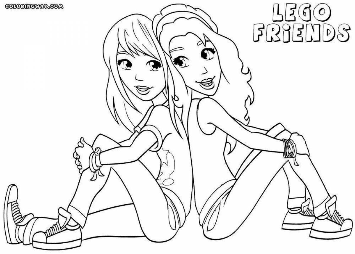 Amazing best friends coloring book