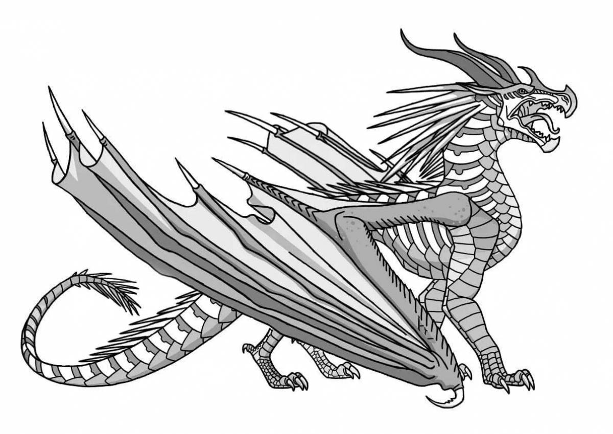 Pure Ice Dragon coloring page