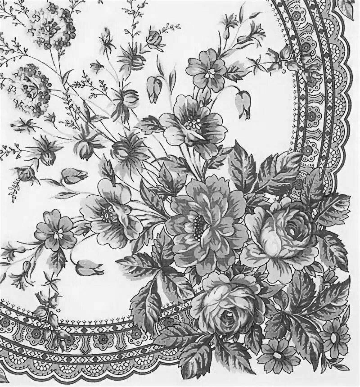 Stunning pavlovoposad shawls