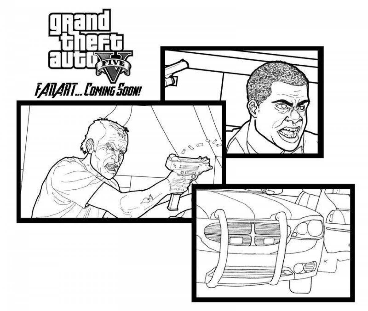 Fascinating coloring gta 4