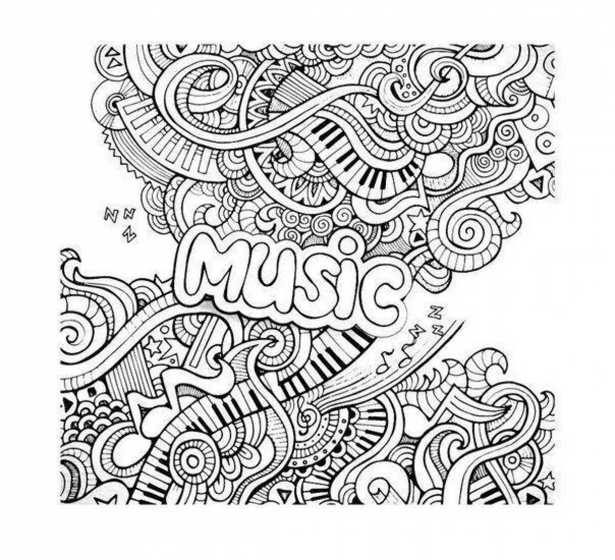 Relaxing coloring anti-stress music
