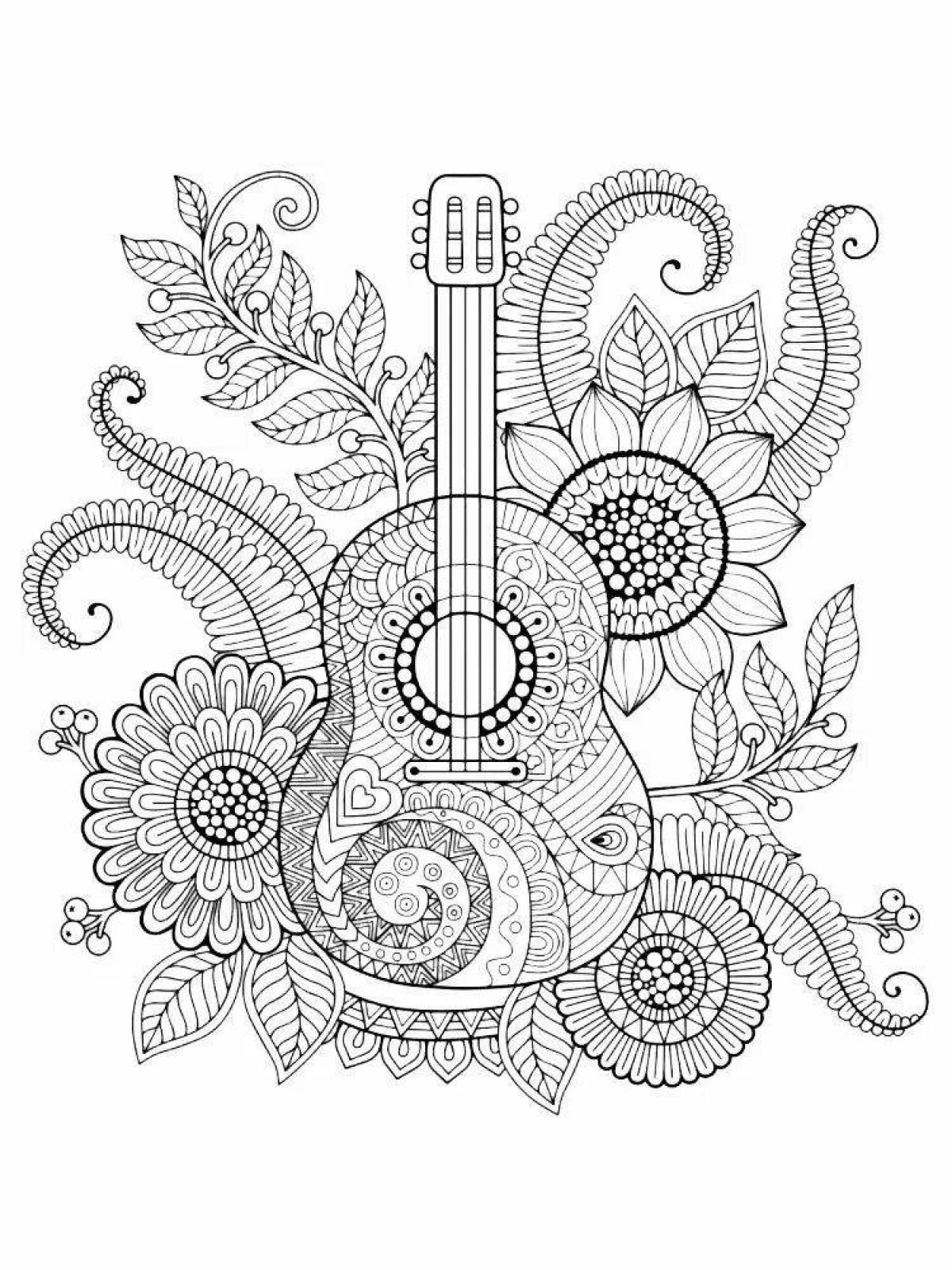 Anti-aging coloring anti-stress music