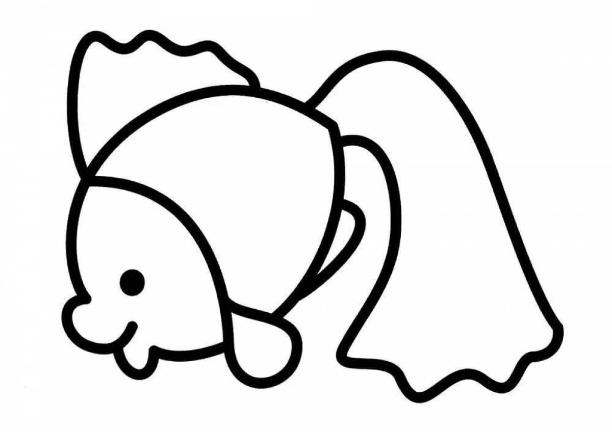 Intriguing thick outline coloring book