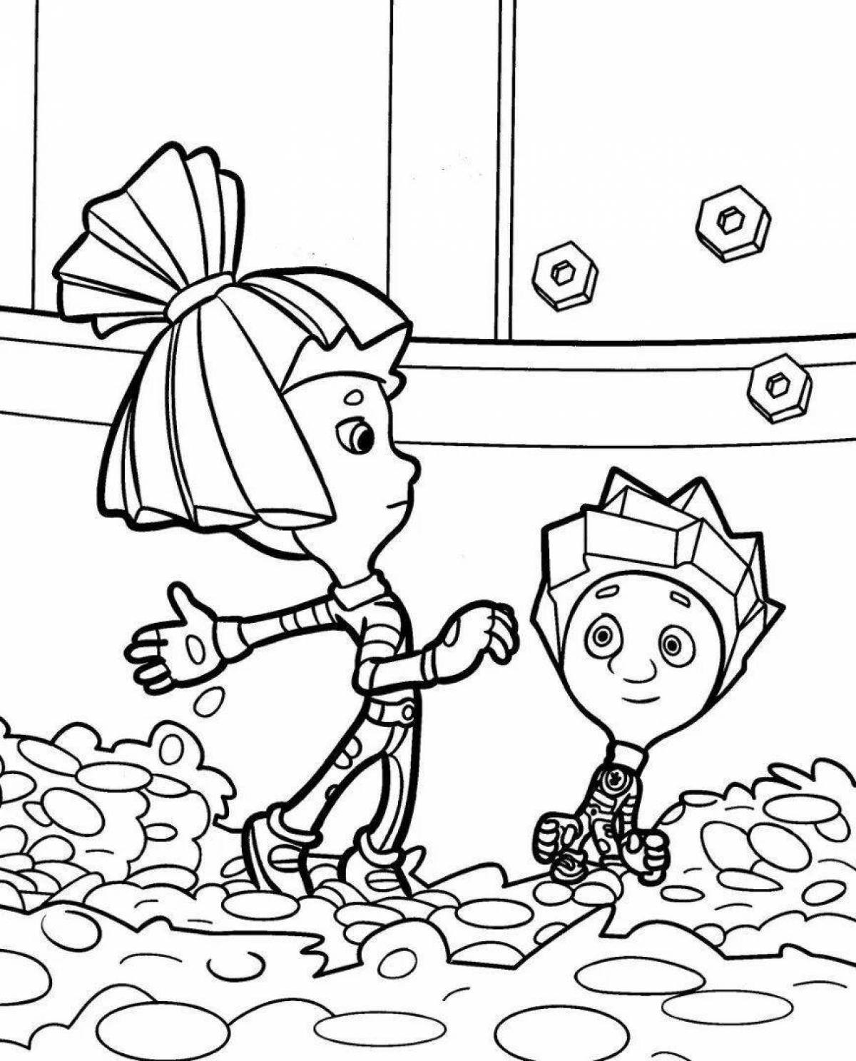 Funny fixies coloring pages for boys
