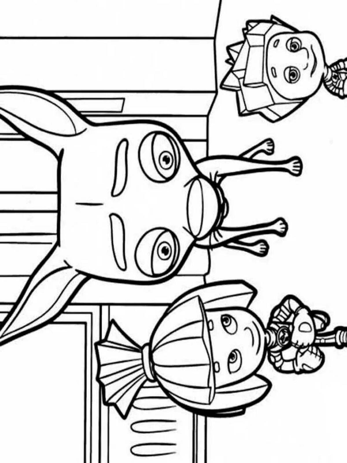 Funny fixies coloring pages for boys