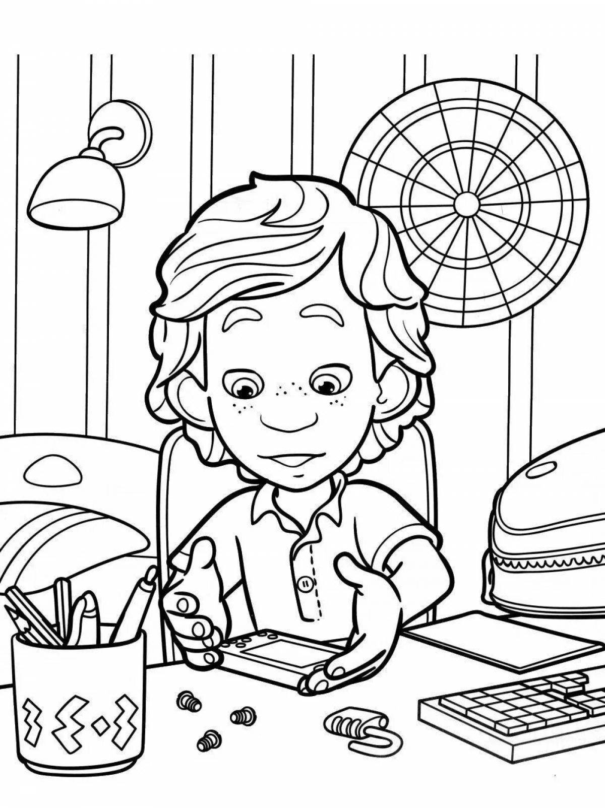Adorable fixies coloring pages for boys